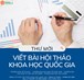 Thư mời viết bài Hội thảo khoa học quốc gia: “Công cụ Toán – Thống kê hiện đại: Lý thuyết và ứng dụng”